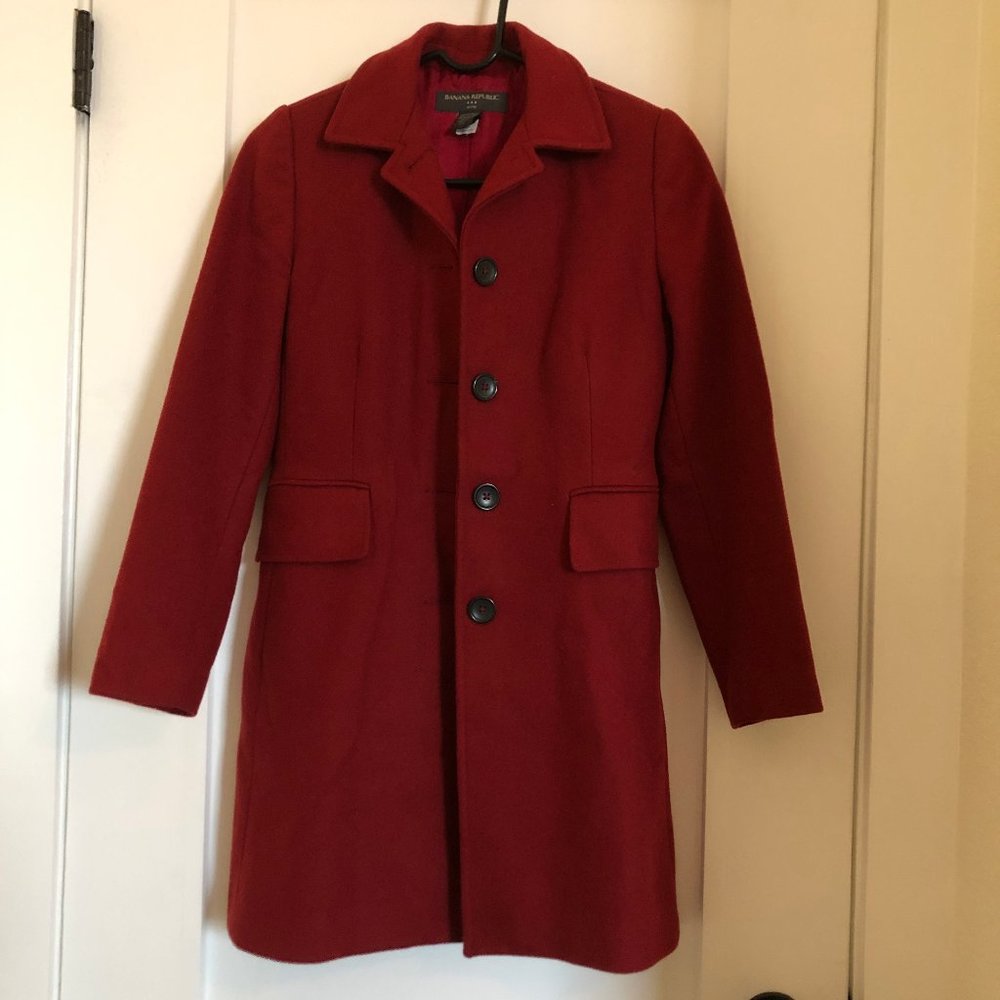 Red Banana Republic Pea Coat